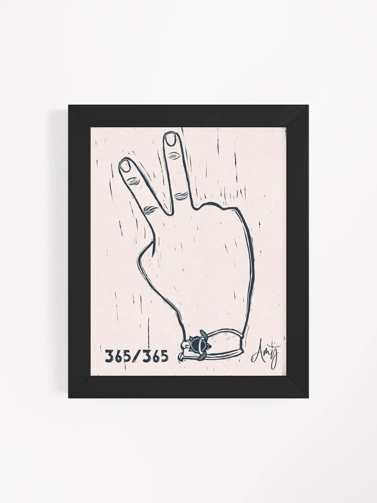 Linocut Peace Art product image (25)