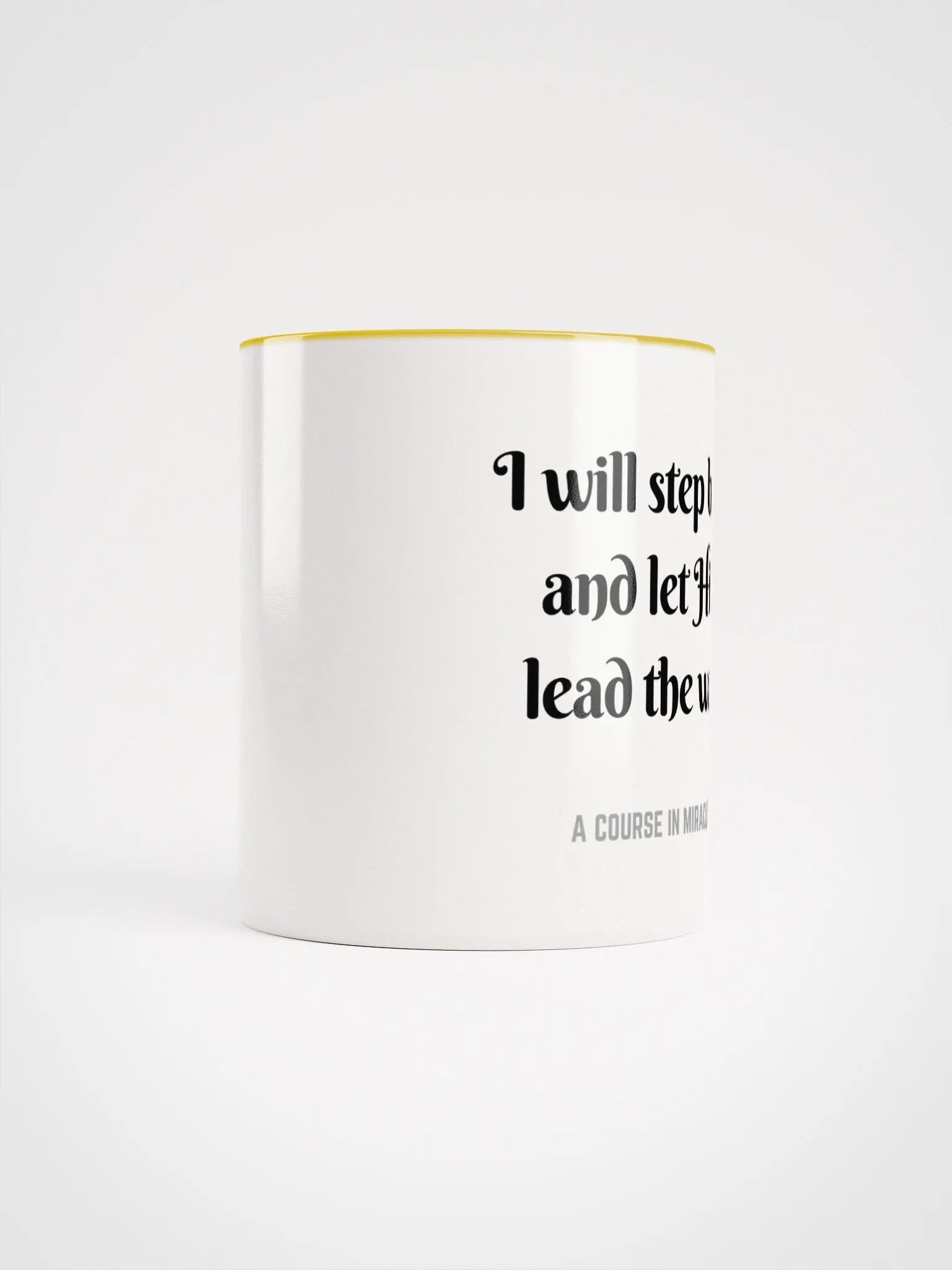 I will step back and let Him lead the way - ACIM Inspirational Mug product image (63)