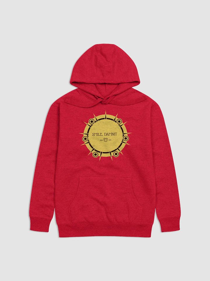 smile, damnit! Cozy Cotton Blend Unisex Hoodie product image (1)