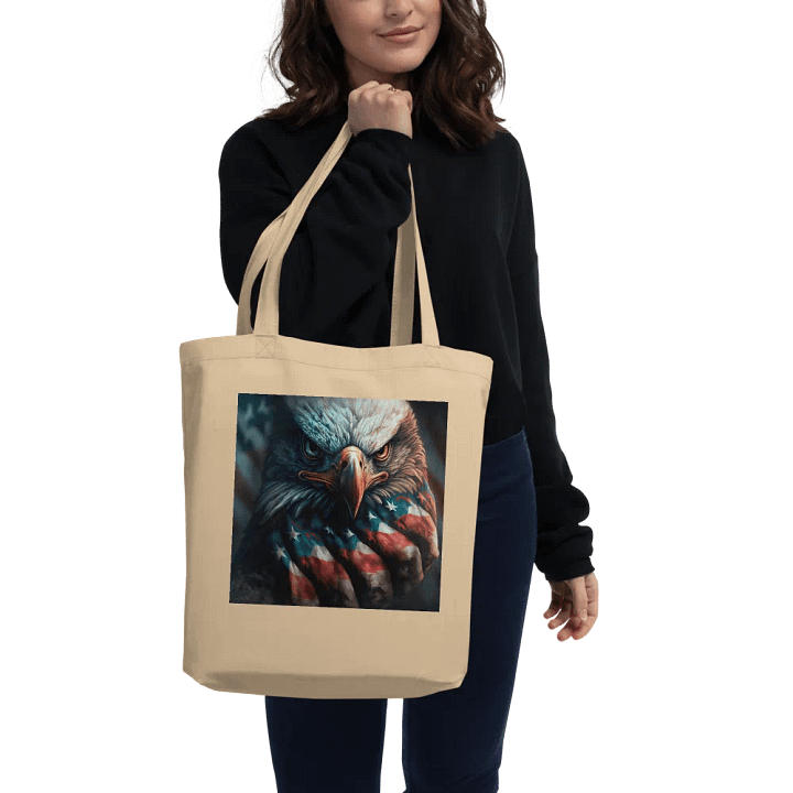 Patriotic Eagle Eco Tote Bag product image (2)
