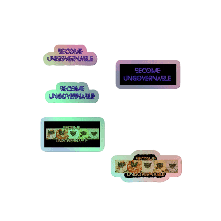 KC, Become Ungovernable, Holo Sticker Pack product image (2)