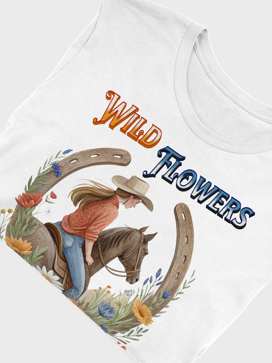 Wild Flowers Wild Horses Cowgirl T-Shirt product image (33)