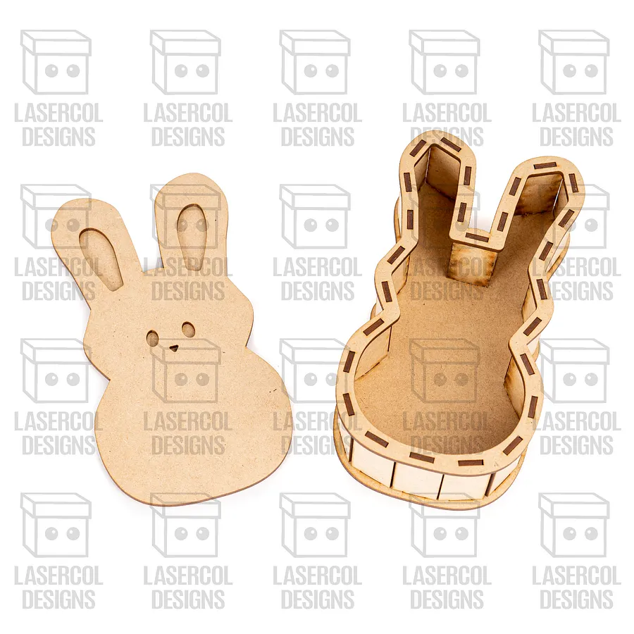 Easter Bunny Shaped Boxes Set 1 - Laser Cut Files product image (9)