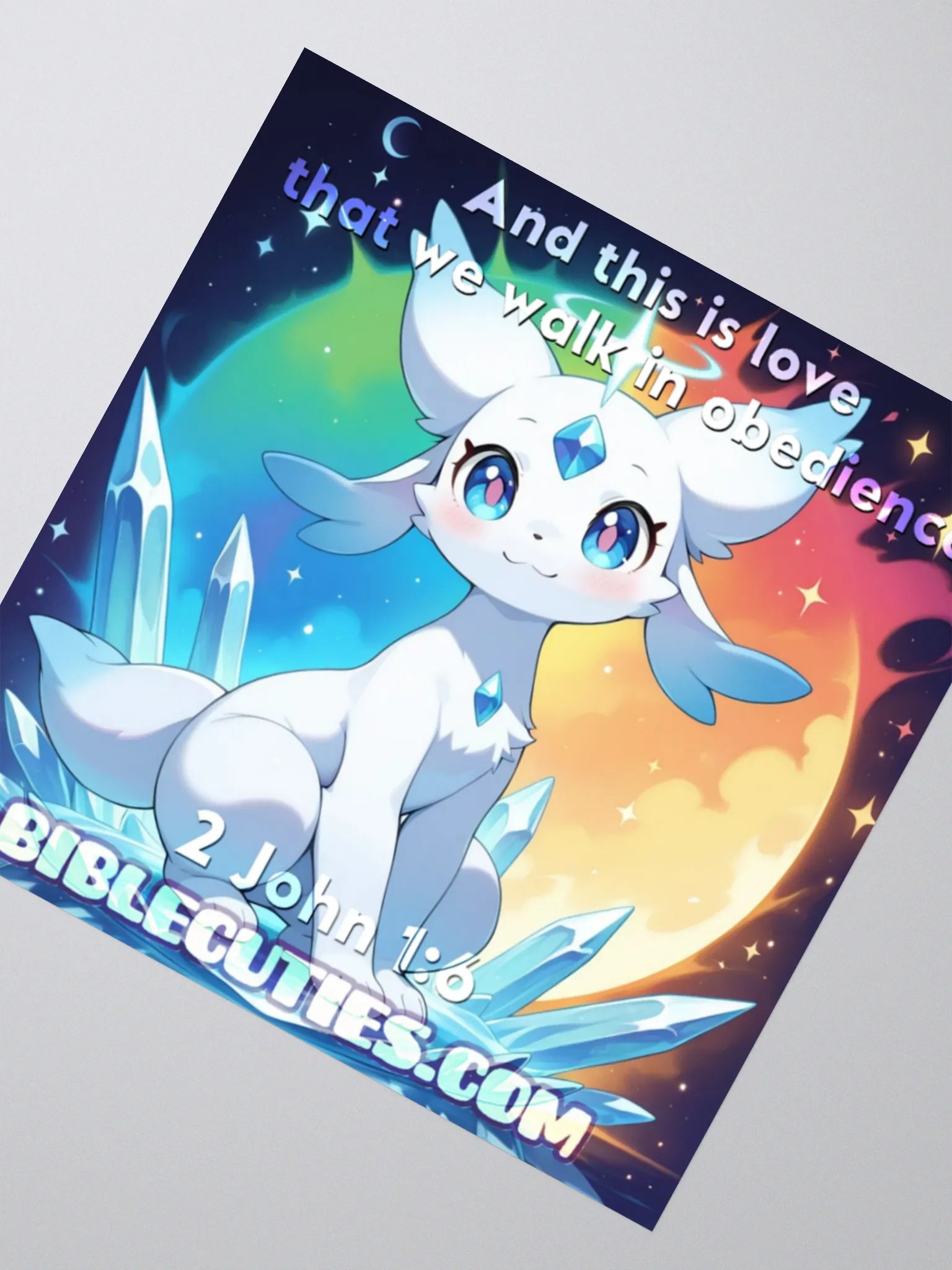 Bible Cuties Vivi - And this is love that we walk in obedience Sticker product image (2)