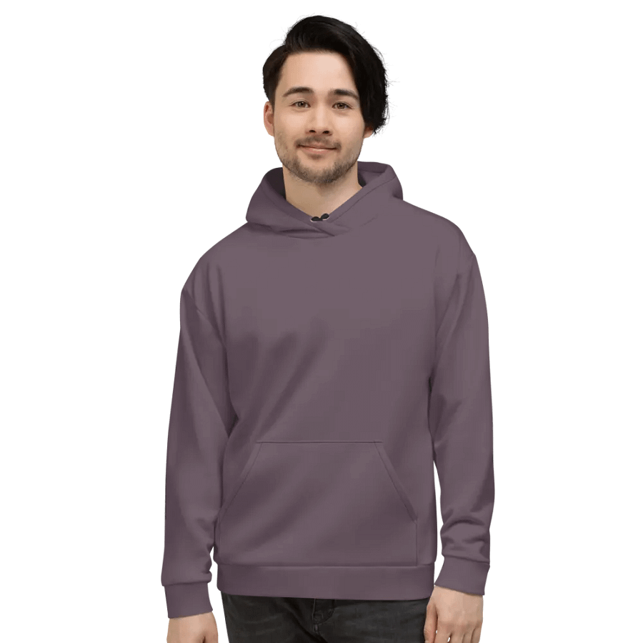 Plain Mauve Soft Summer Unisex Recycled Polyester Heavyweight Premium Hoodie by Treasure Pie product image (3)
