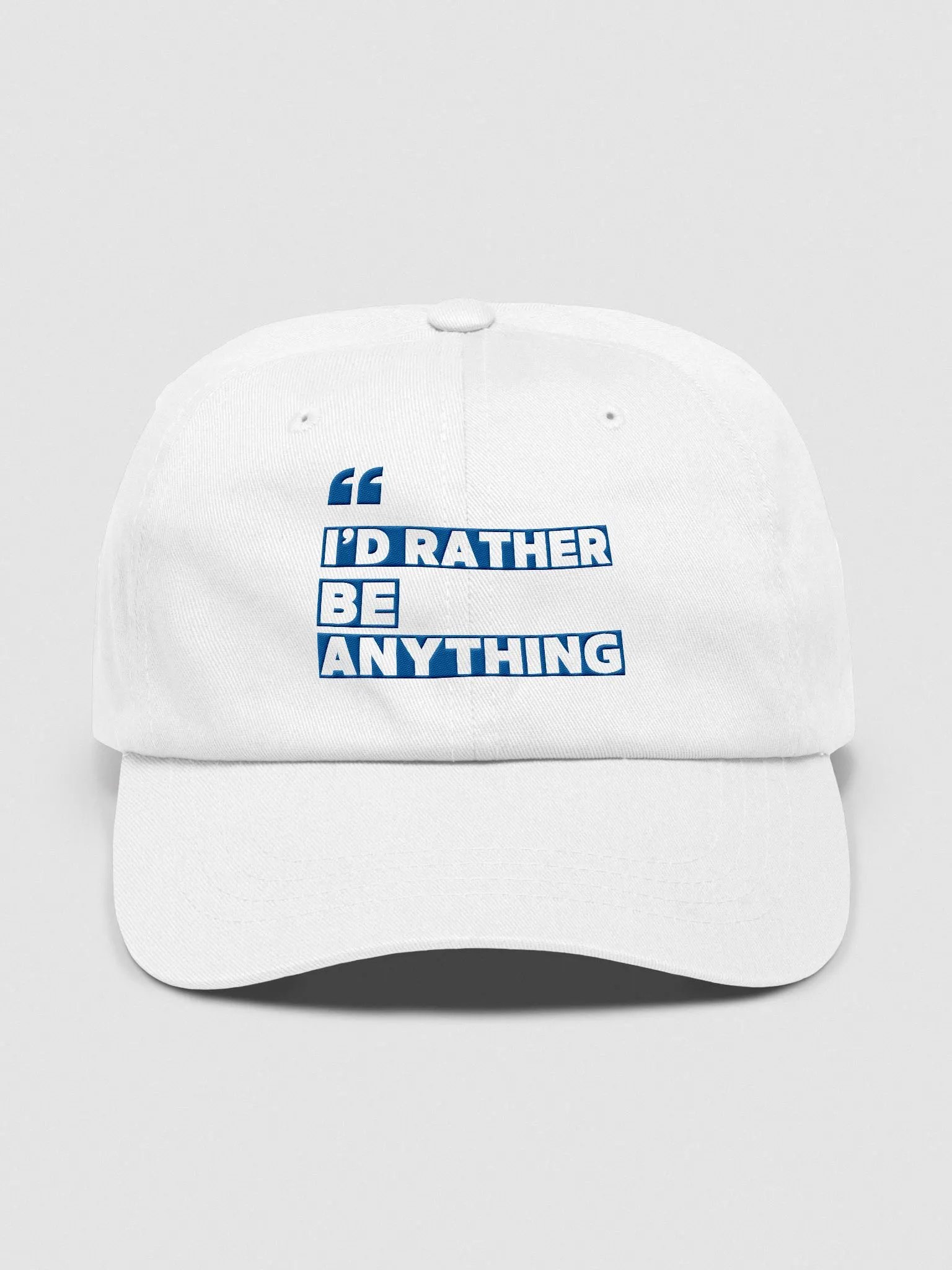 Bold Blue Quote Dad Hat product image (7)