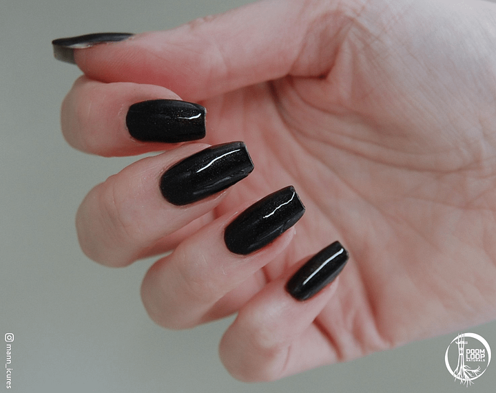 2 AM - Black Holo Sparkle Nail Polish product image (2)