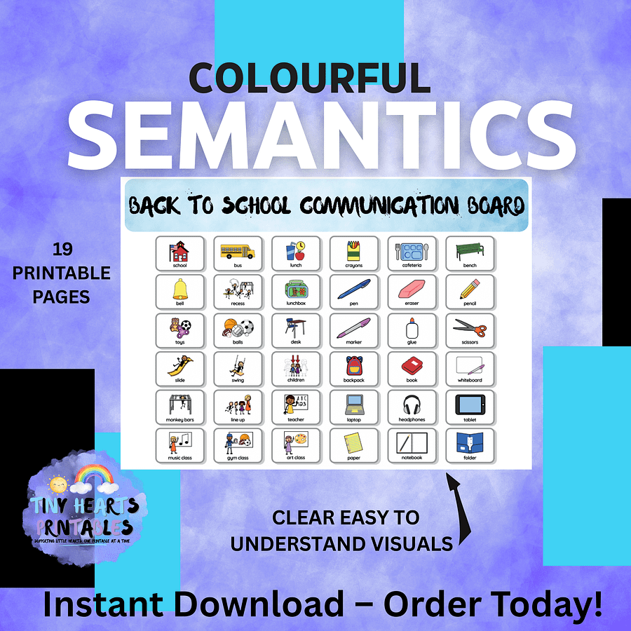 Printable Communication Boards for Kids | 12 Pages of Visual Vocabulary | SEN, AAC, Non-Verbal, Back to School, Feelings, Medical product image (4)