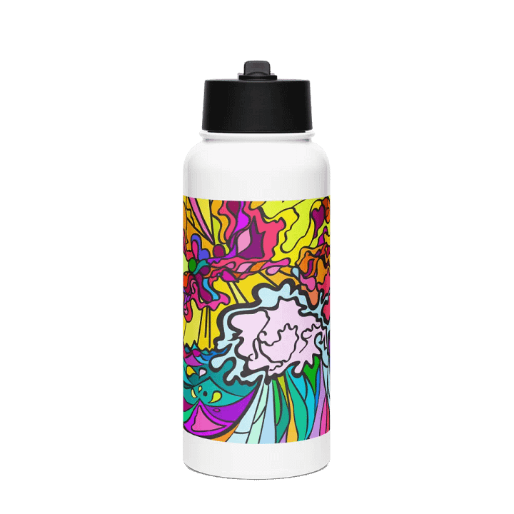Vibrant Movement Stainless Steel Water Bottle - Wave at Sunset product image (1)