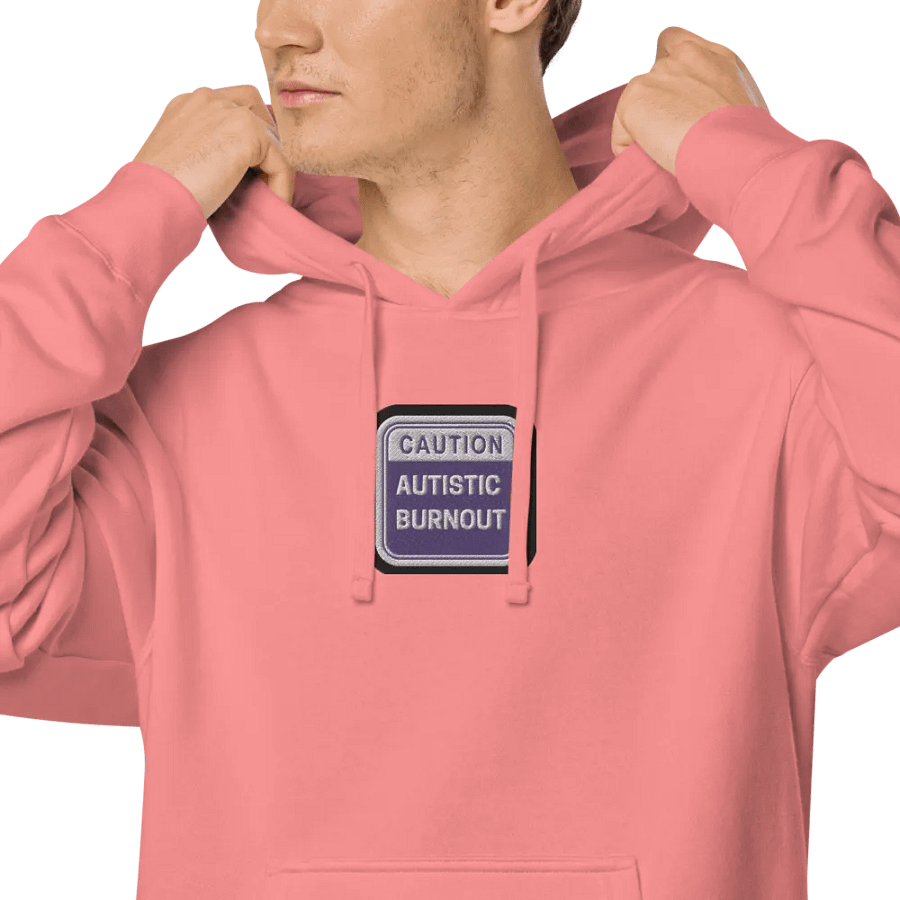 CAUTION: ASD BURNOUT embroidered pigment hoodie (purple bubble design 2) product image (5)