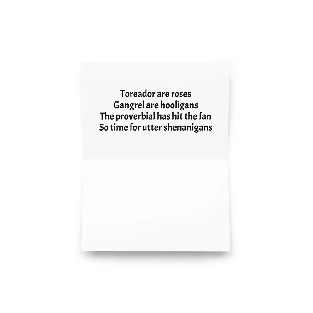 Time for utter shenanigans card product image (9)