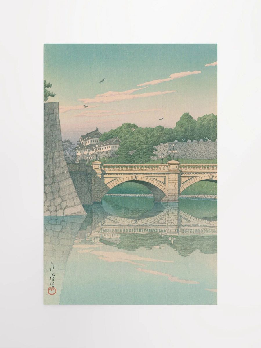 Morning at Nijubashi Bridge - Kawase Hasui product image (1)