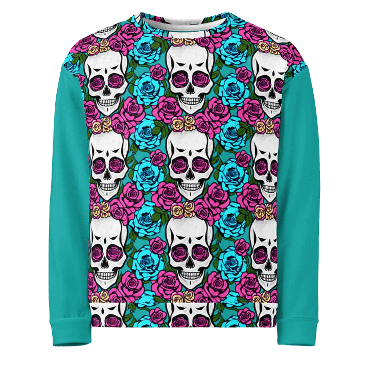 Floral Skull Fiesta Unisex Sweatshirt product image (2)