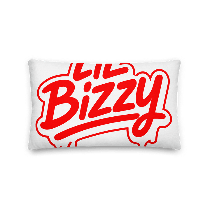 Official lil bizzy Pillow (red) product image (2)