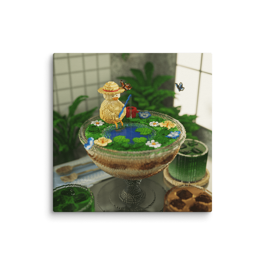 Tiny Fishing 🌙 Canvas Print product image (1)