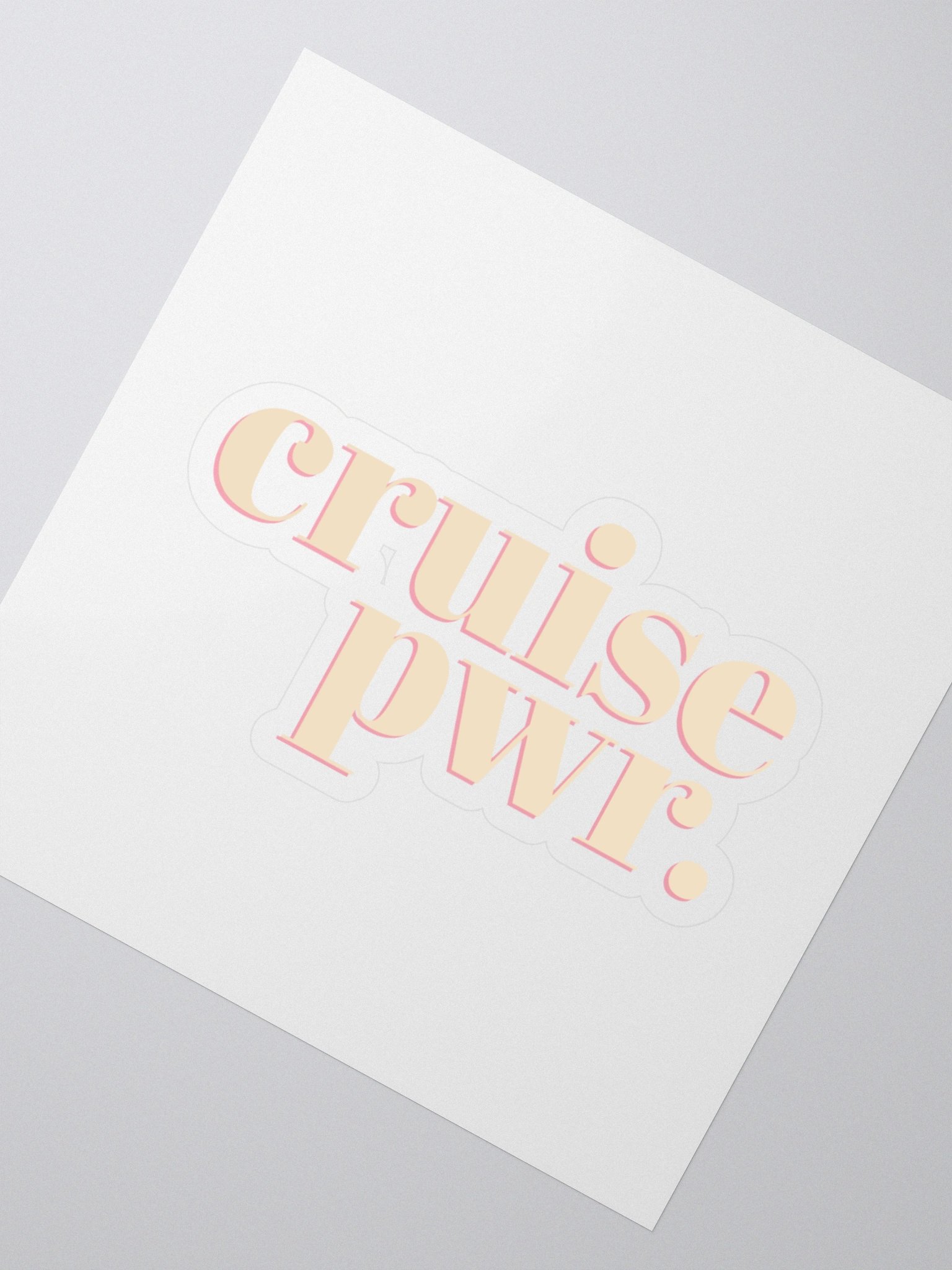 Cruise PWR Kiss Cut Stickers product image (2)