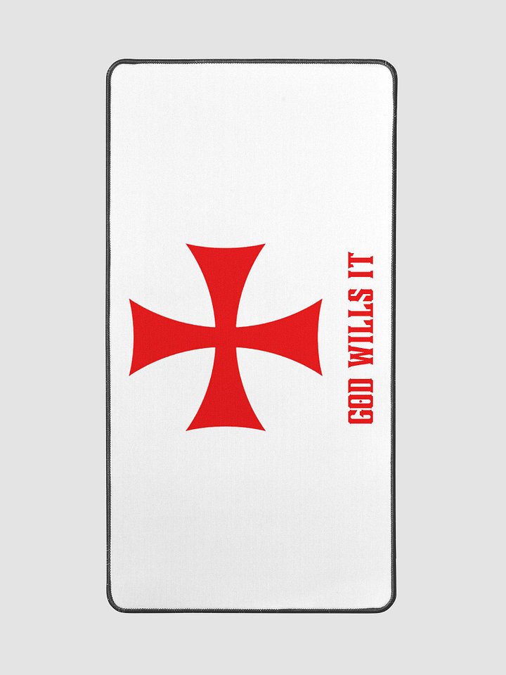 God wills it Crusader Gear desk mat product image (2)