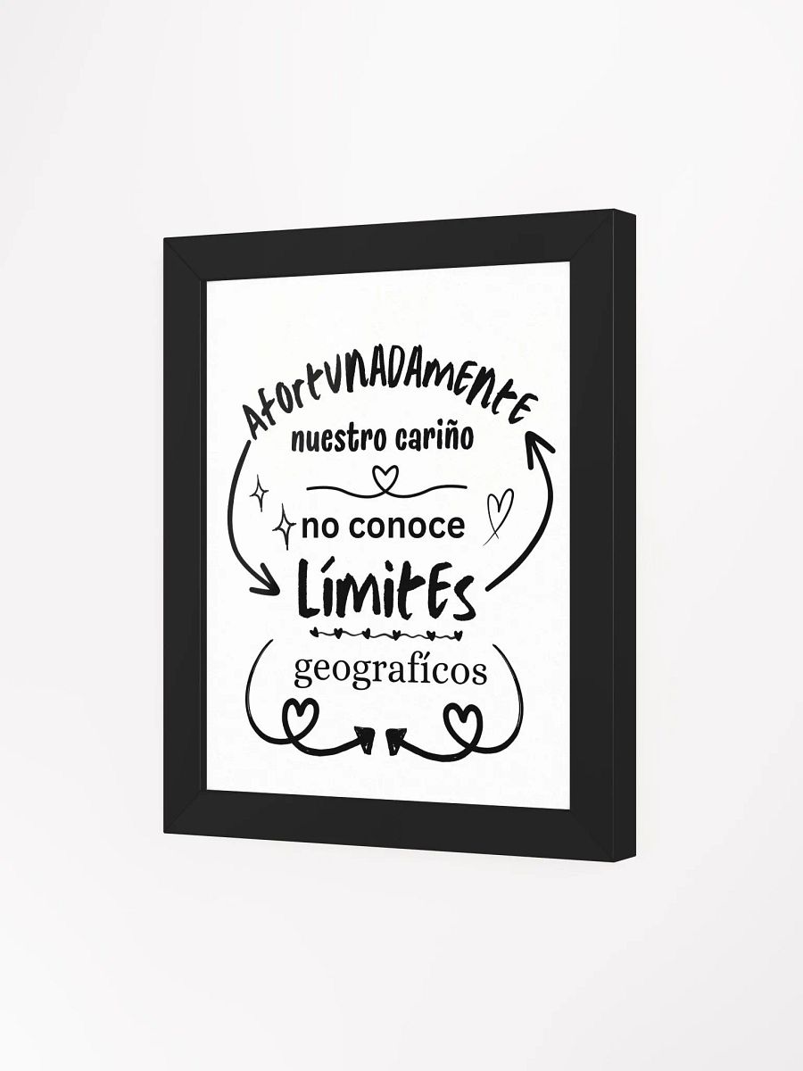 Amor y Cariño Sin Límites póster enmarcado product image (13)