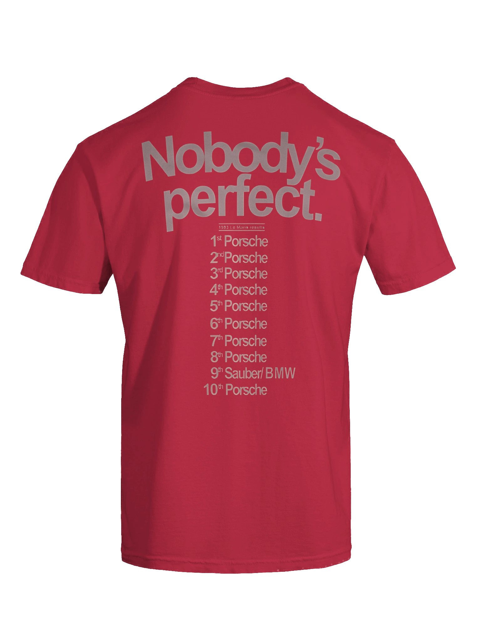 Nobody's Perfect Mans 1983 Porsche Shirt product image (4)