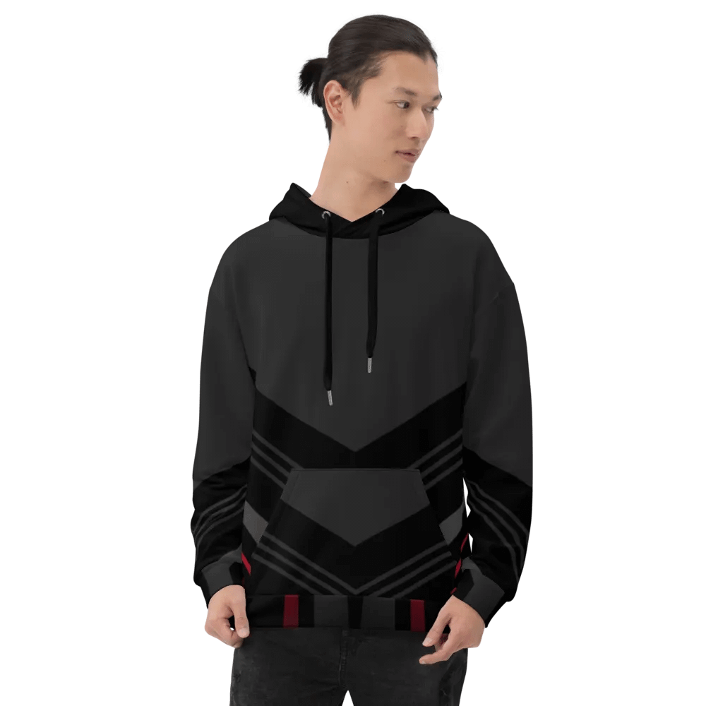 Symmetry in Red Unisex Hoodie product image (8)