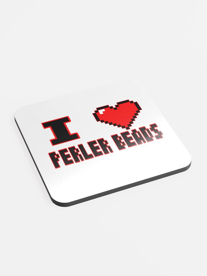 I Heart Perler Bead 2 Coaster product image (2)