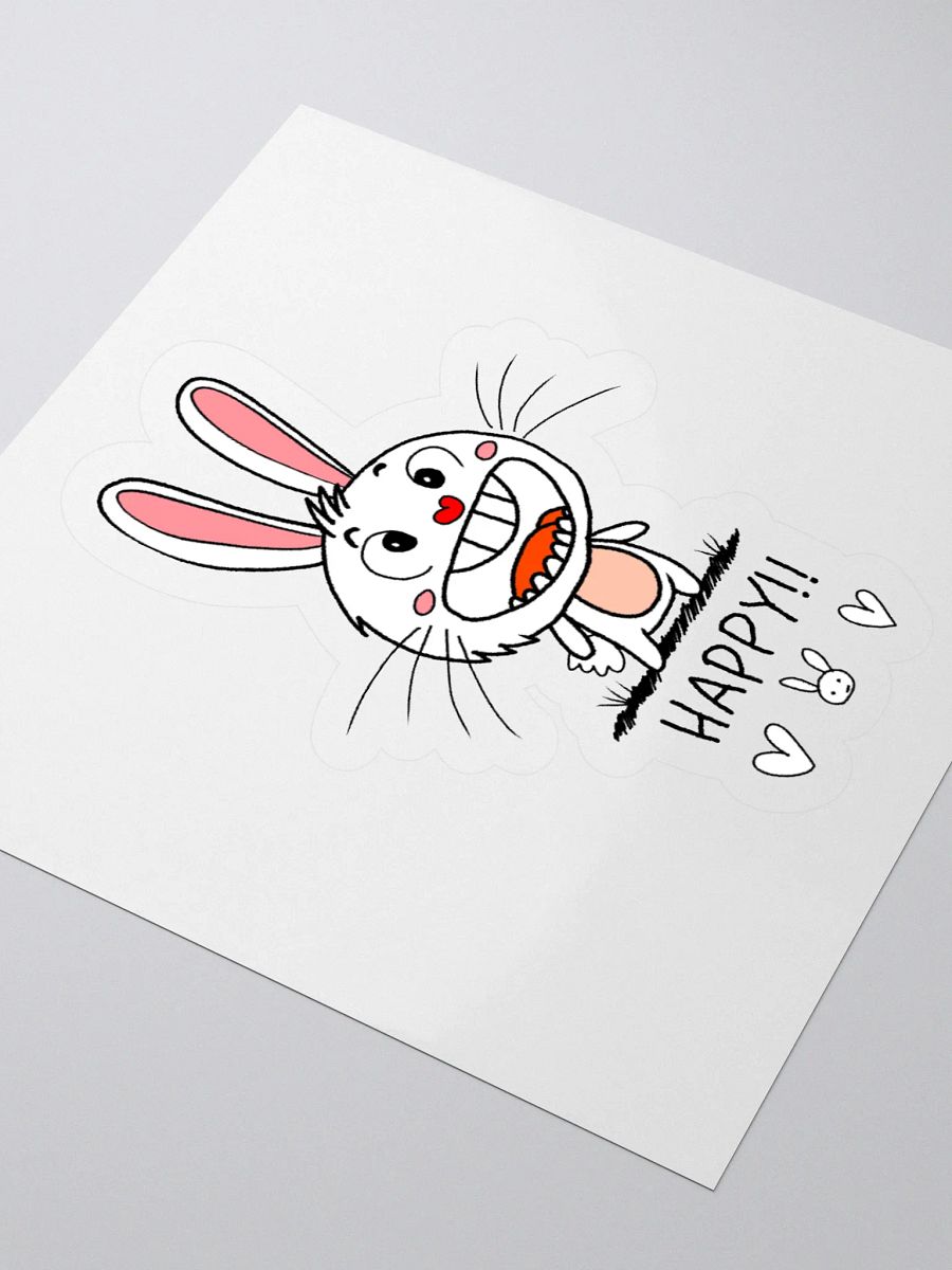 Smiling Rabbit Kiss Cut Stickers product image (9)