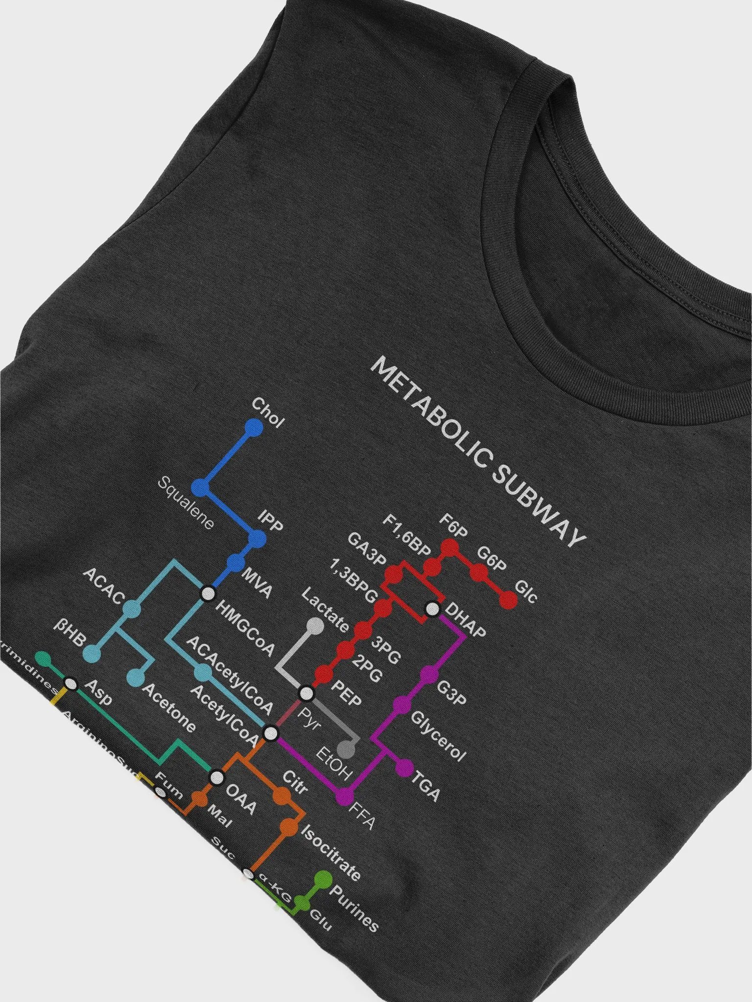 "Metabolic subway" t-shirt (dark background) product image (3)
