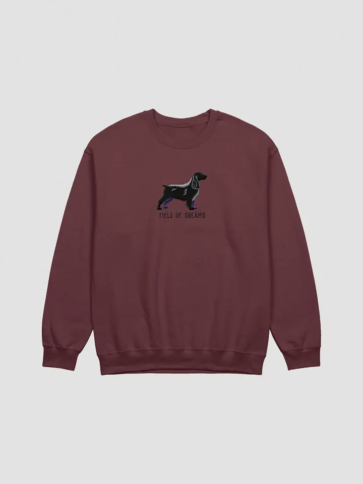 Field of Dreams Sweatshirt (Embroidered) of a Field Spaniel(Black) product image (5)