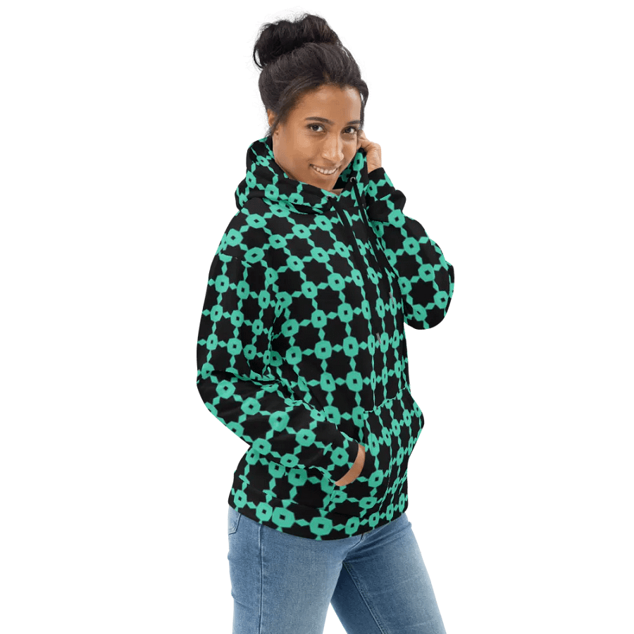 Abstract Repeating Chain Pattern Unisex All Over Print Hoodie product image (1)