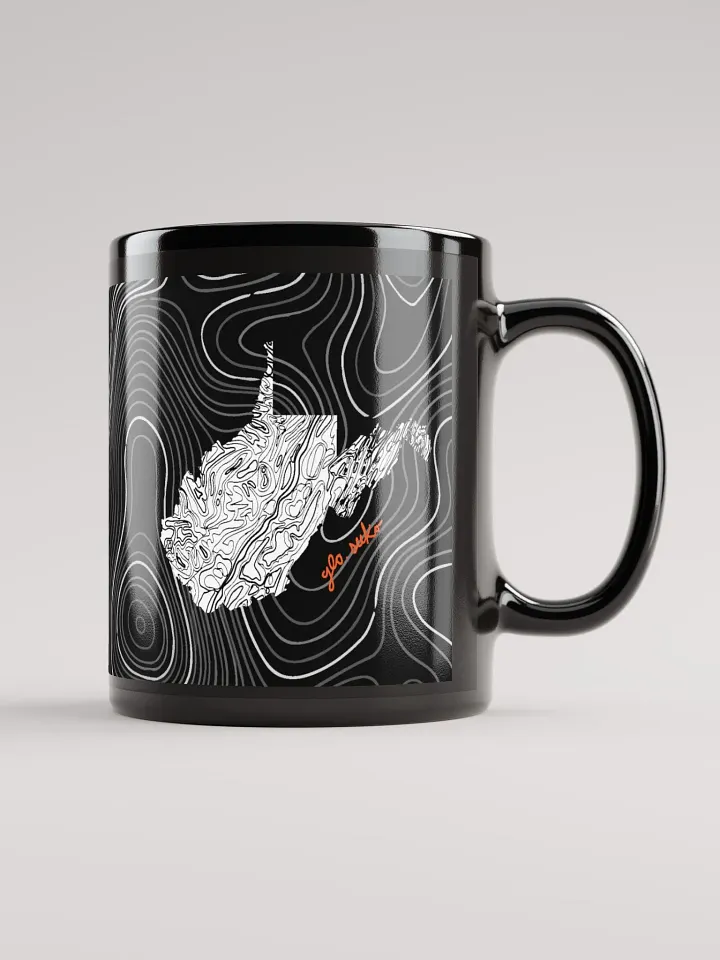 WV Topographical Black Mug product image (1)