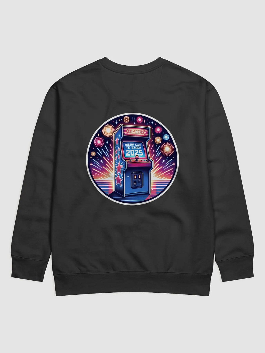 Long Sleeve Shirt Featuring Arcade Art – Glow “Insert Coin to Start 2025” product image (30)