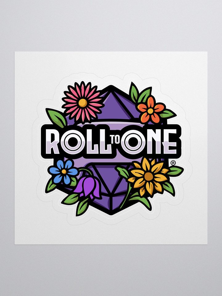 Roll to One Classic Logo Floral Sticker product image (1)