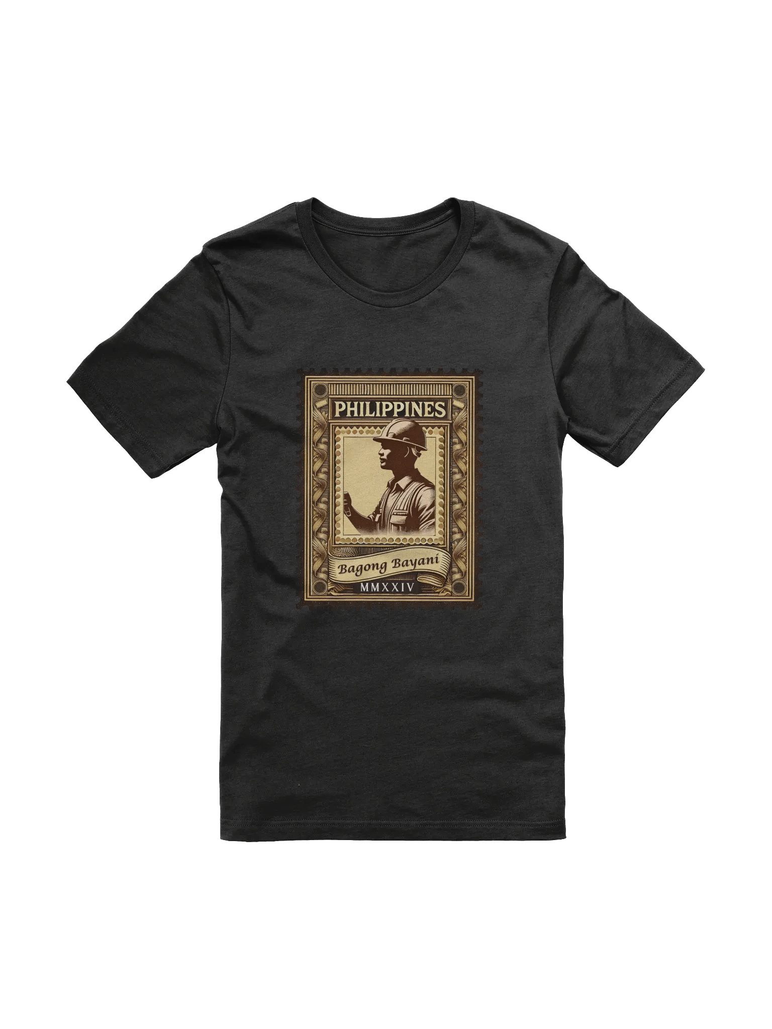 Bagong Bayani - Construction Worker Postage Stamp T-Shirt product image (1)