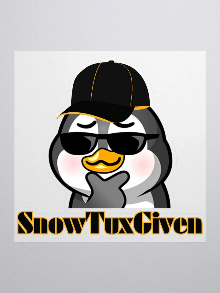 SnowTuxGiven Kiss Cut Stickers product image (1)