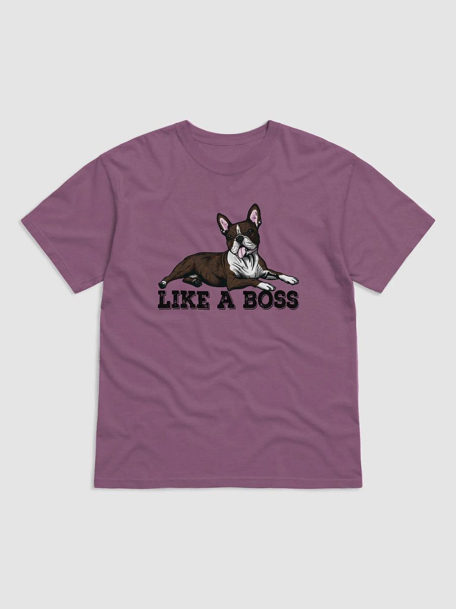 Like a Boss T-Shirt of a Boston Terrier (Brindle) | Funny T-Shirt for Bostie Paw-rents product image (9)