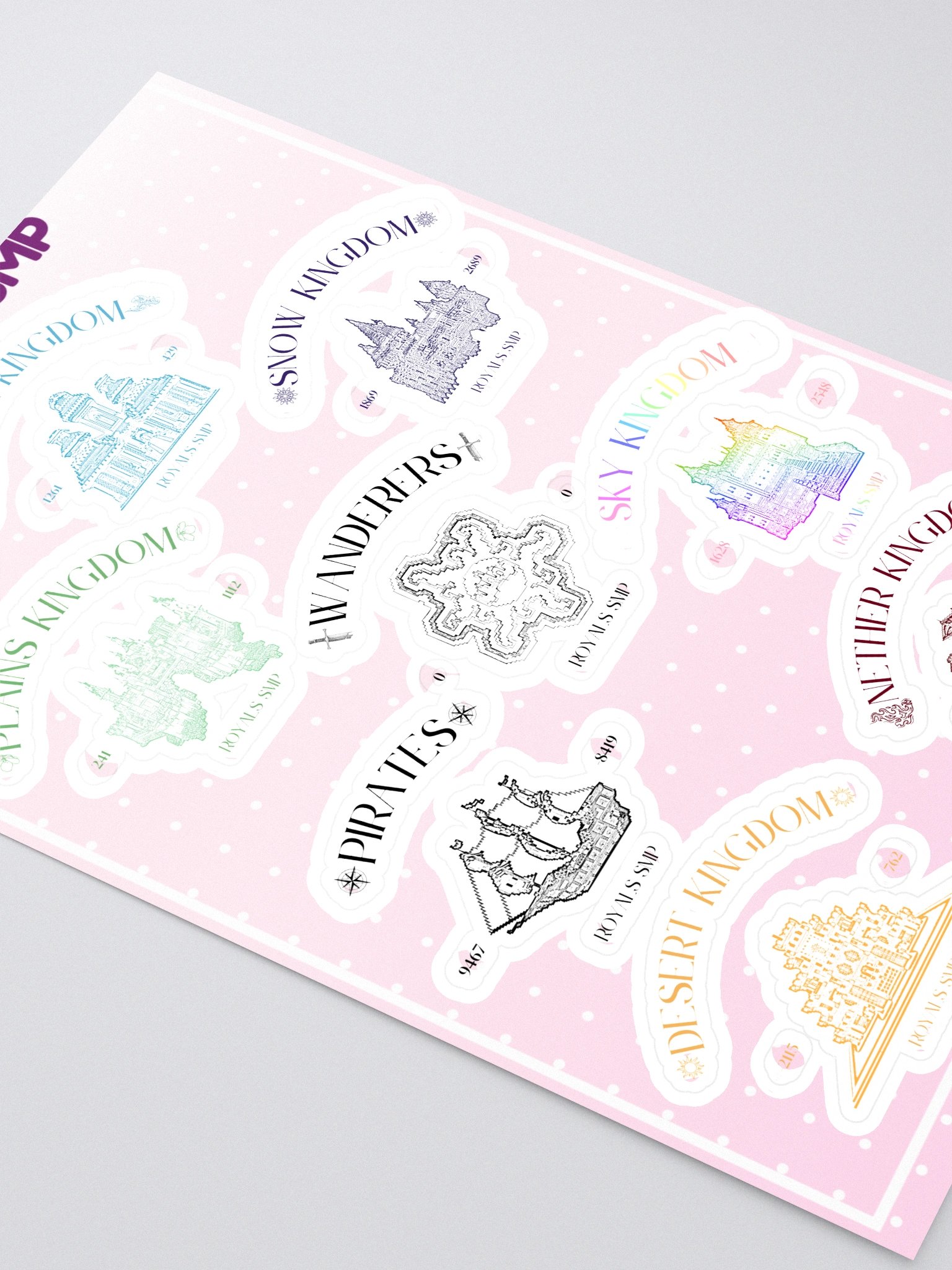 Royals SMP Kingdoms Sticker Sheet product image (2)