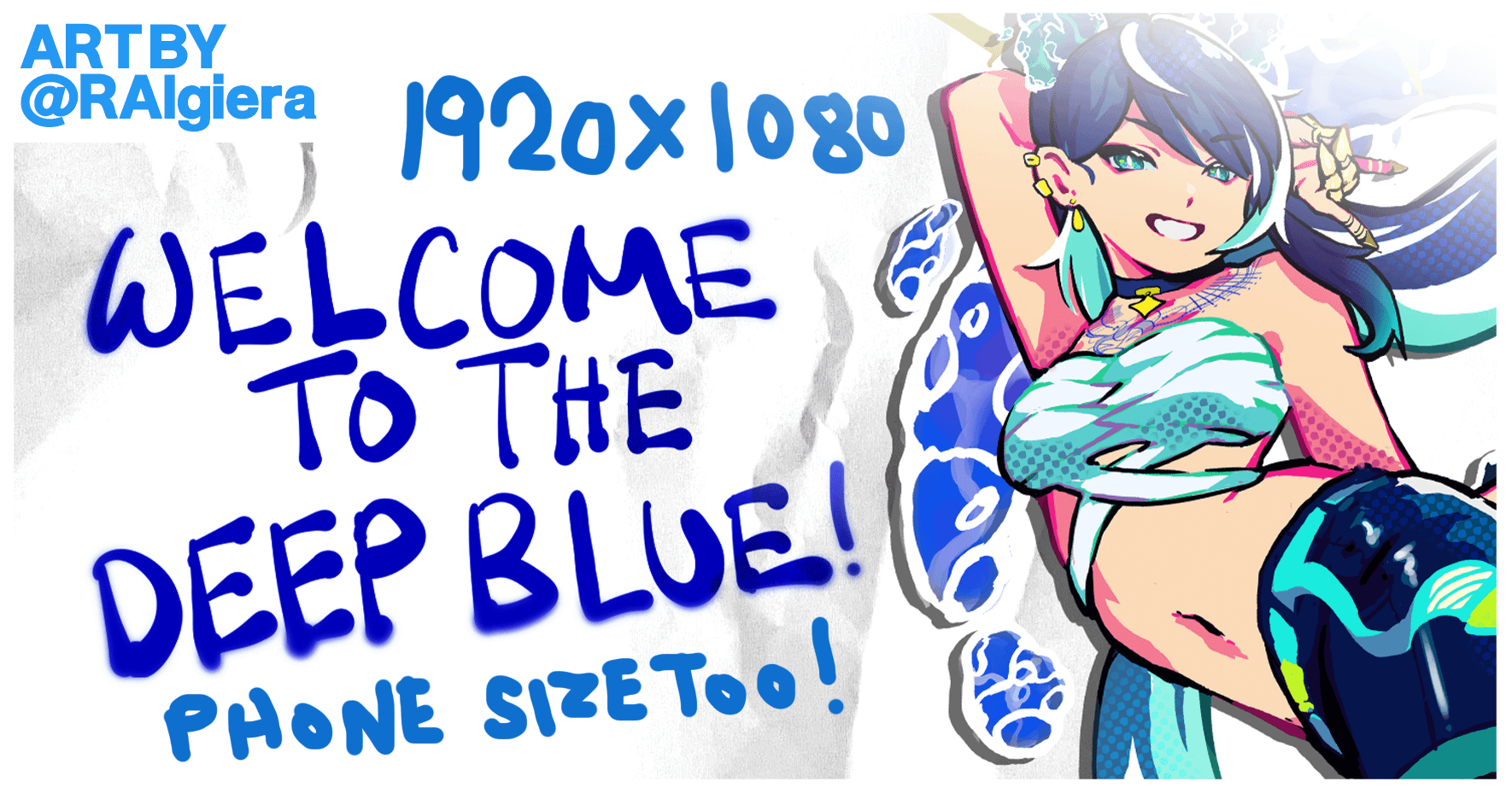 Deep Blue Doodles Wallpaper (Phone & Desktop) product image (1)