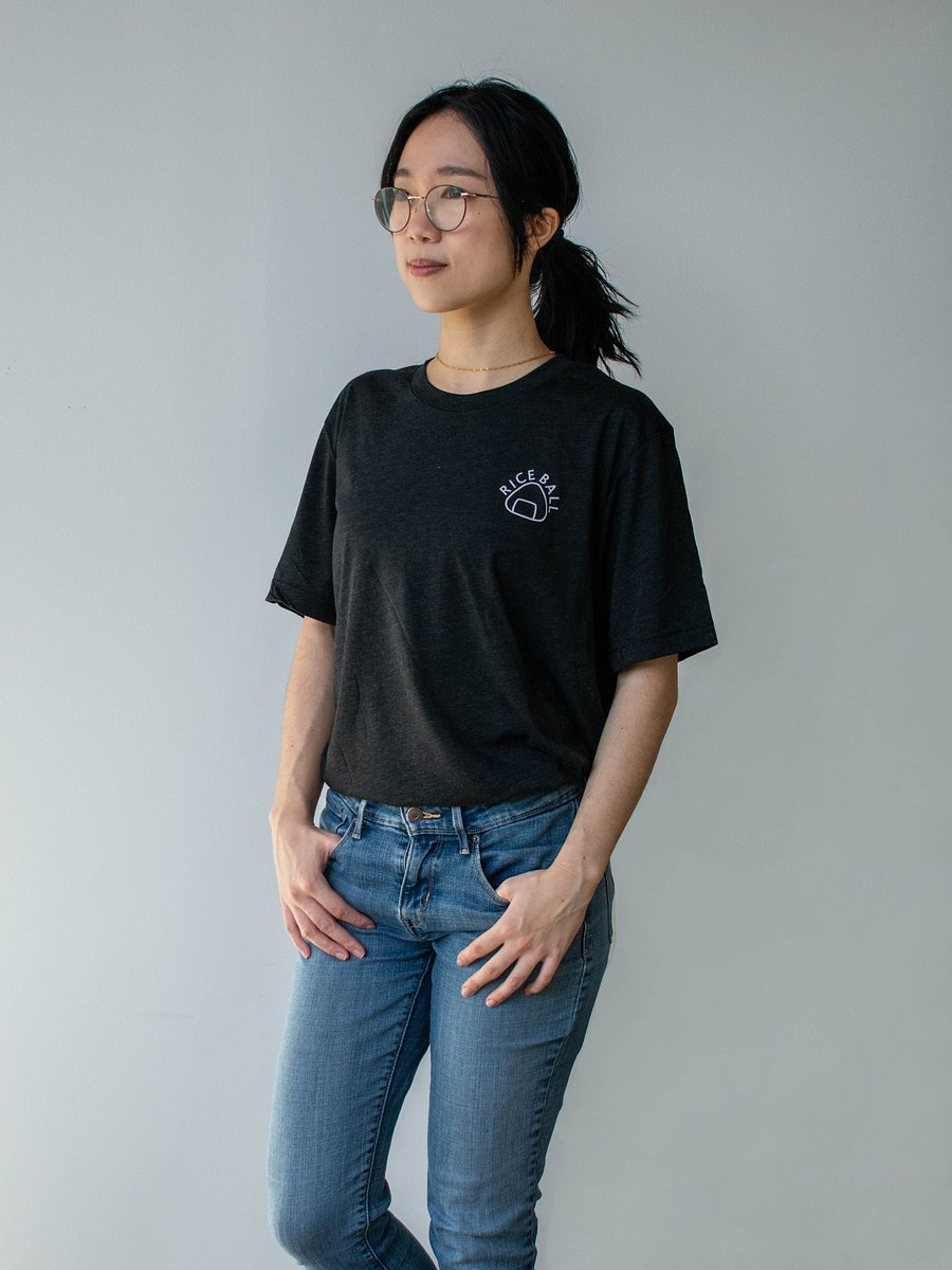 Rice Ball Triblend T-Shirt - (Charcoal Black) product image (3)