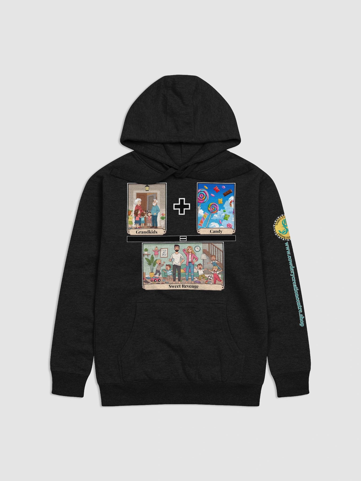 Grandkids + Candy = Sweet Revenge (Both) Cotton Heritage Unisex Premium Hoodie product image (4)