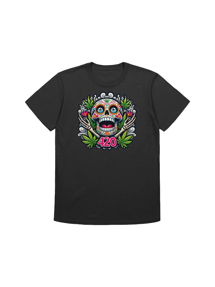 Sugar Skull Art - 420 Blaze T-Shirt product image (1)