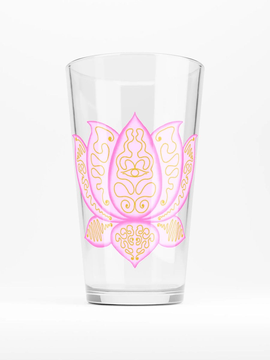 Golden Lotus Eye Shaker Pint Glass product image (1)