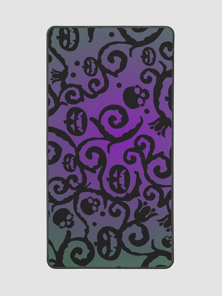 Green & Purple Scary Pumpkins Skull Gaming Mouse pad product image (2)