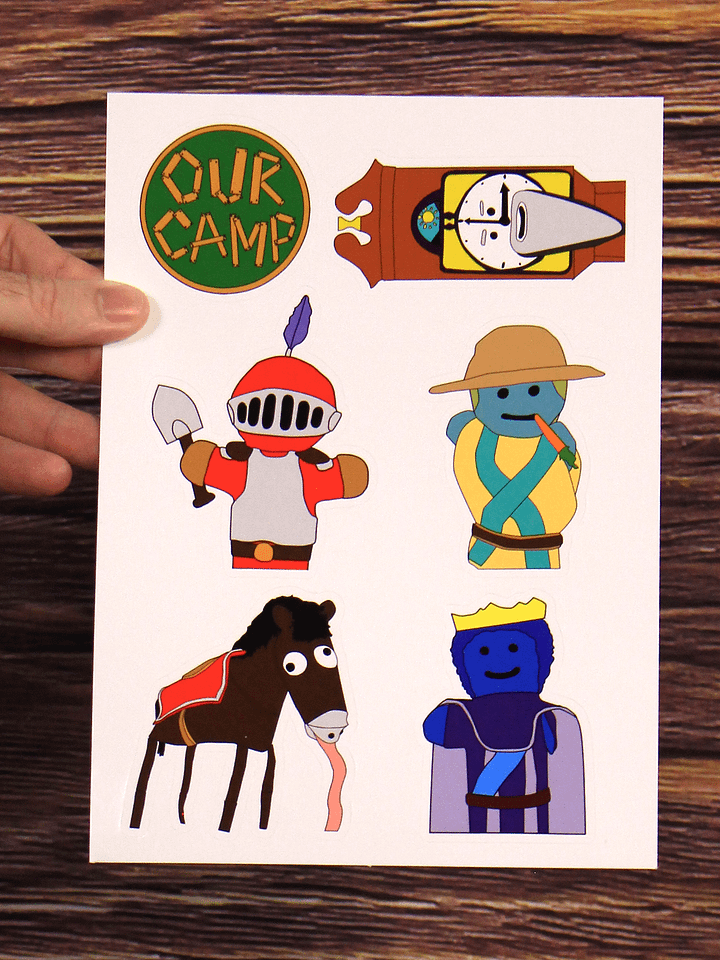 Our Camp Sticker Sheet product image (1)