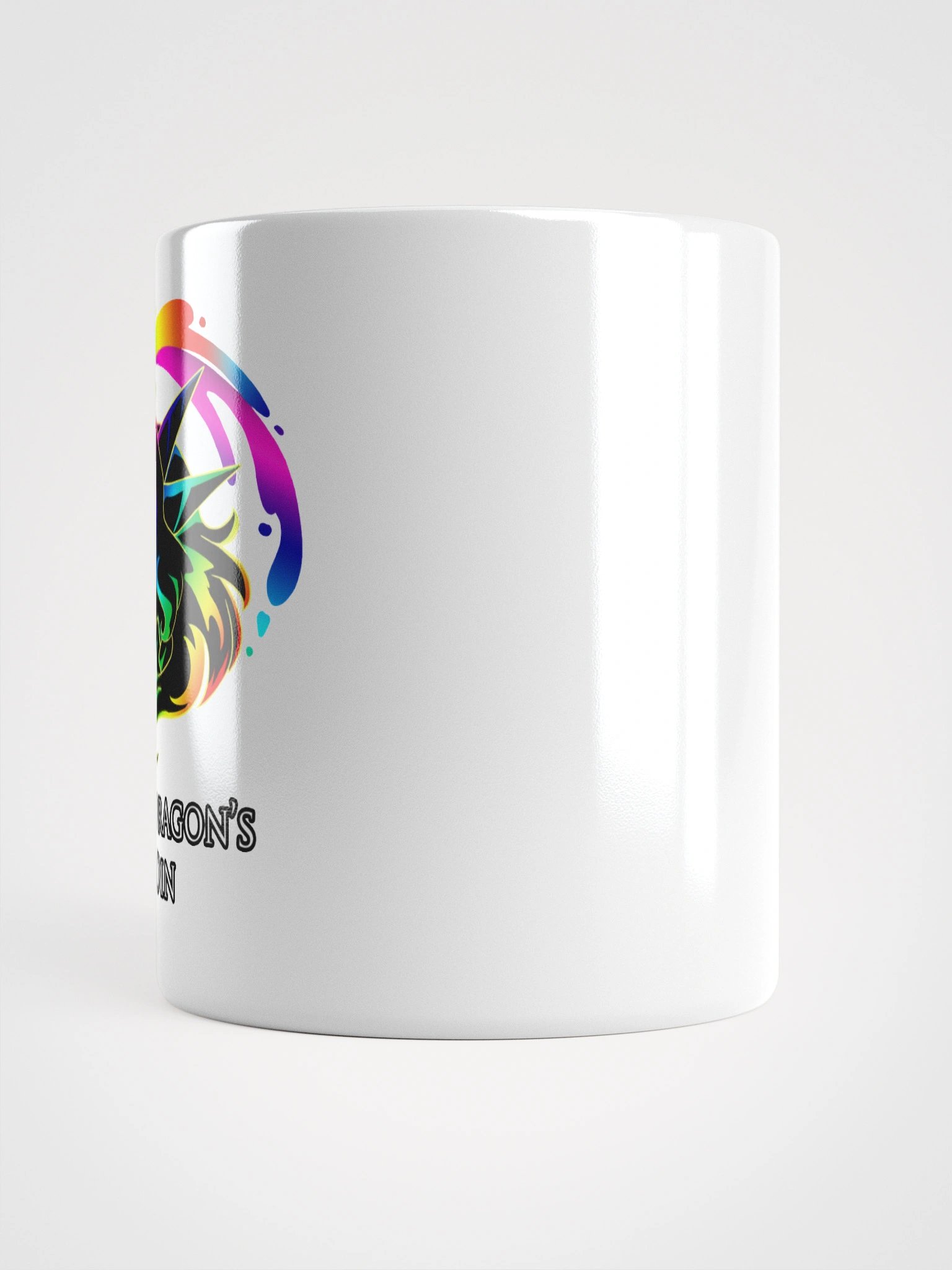 The Dragon's Din Logo Glossy Mug product image (6)