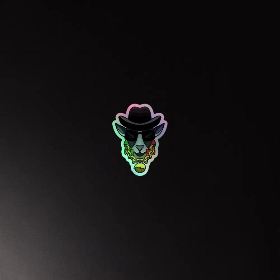 Goat Father Holographic Sticker product image (4)