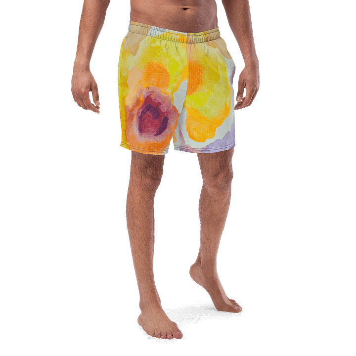 Red and Yellow Watercolor Men Trunks product image (1)