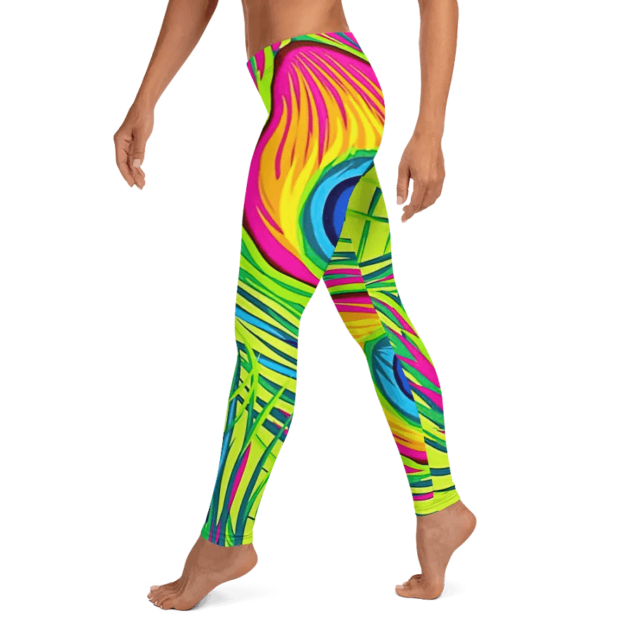 Peacock Feathers Fantasy Leggings product image (10)