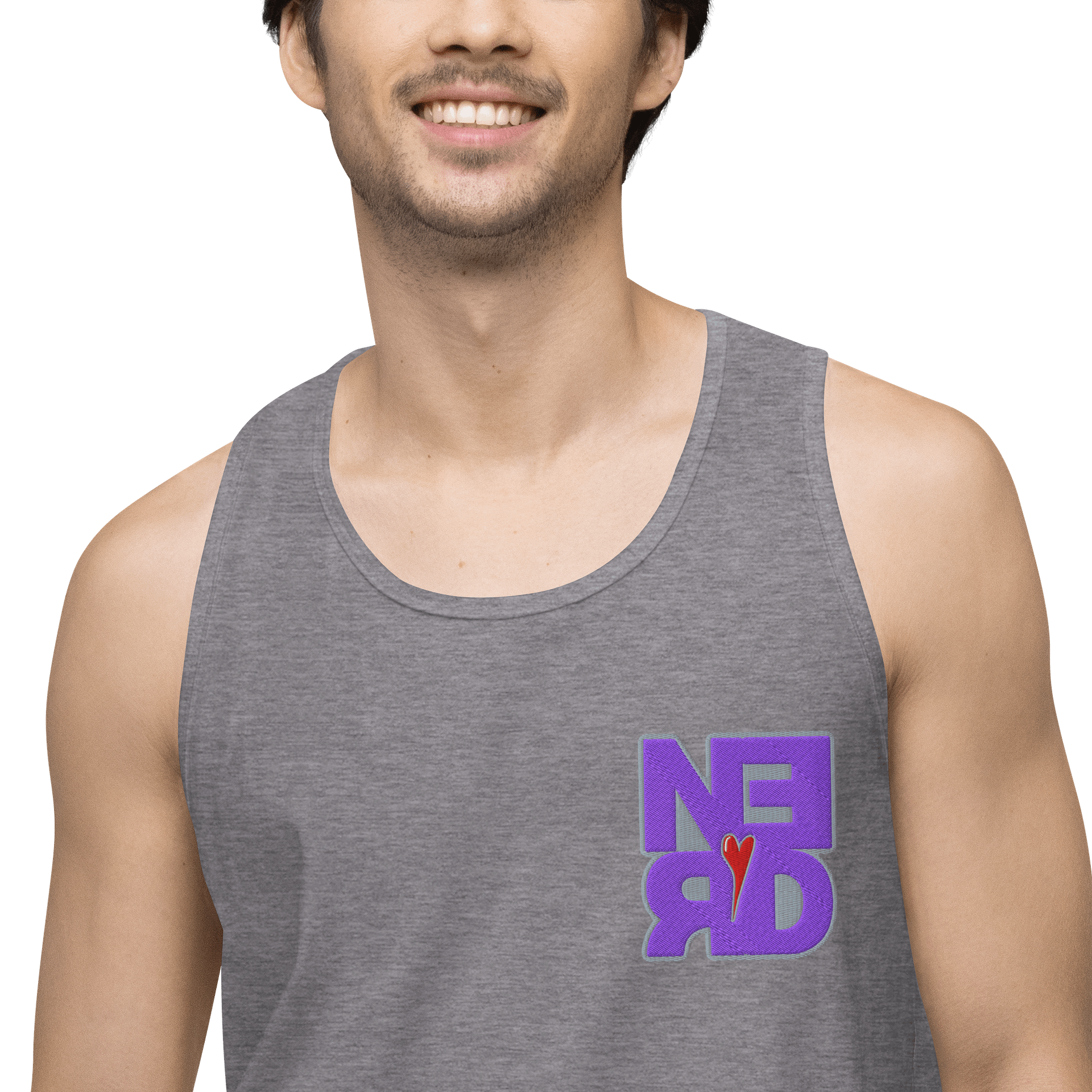 Nerd Heart Embroidered Tank (Streamer Edition) product image (2)