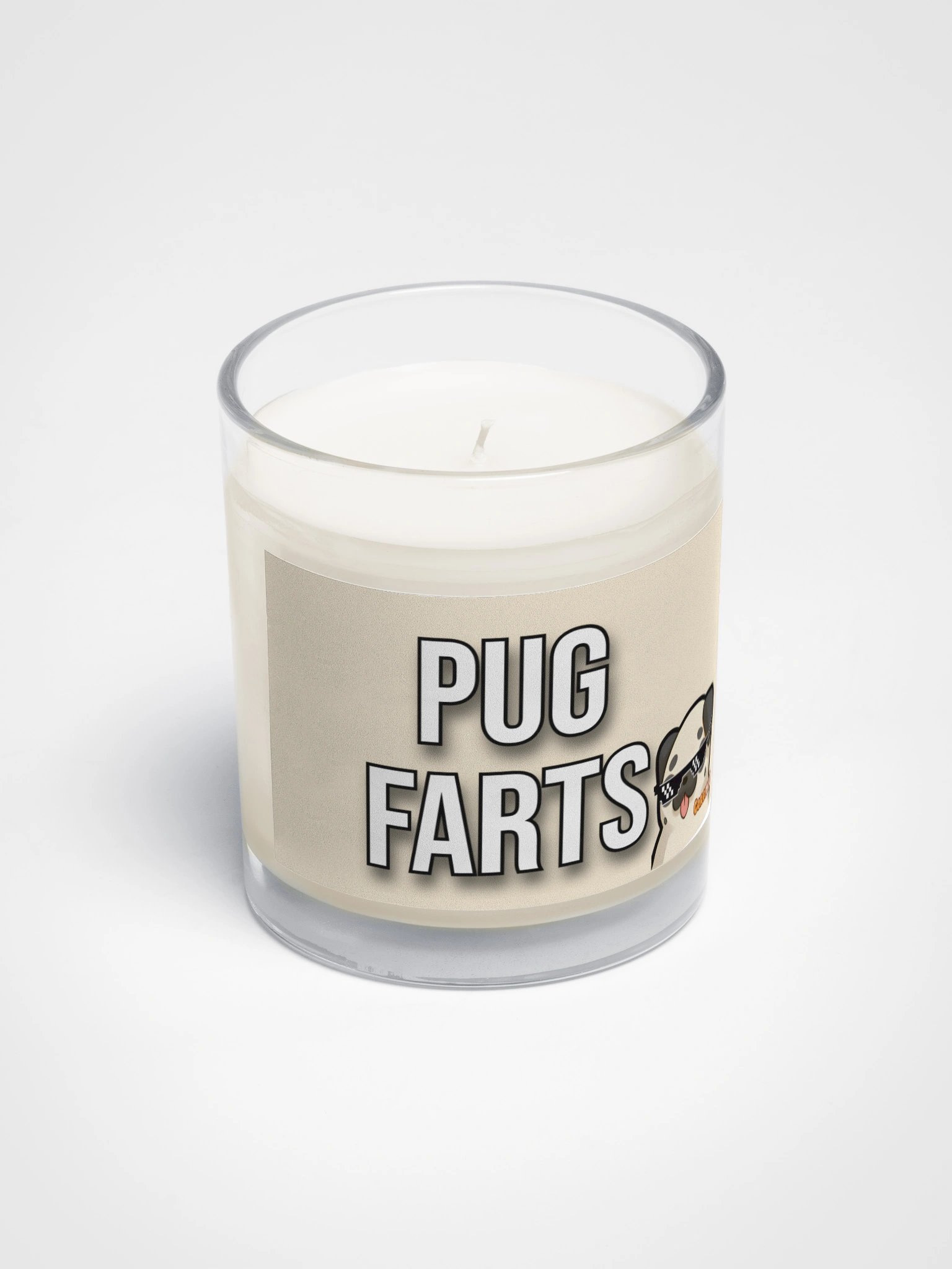 pug farts candle product image (2)