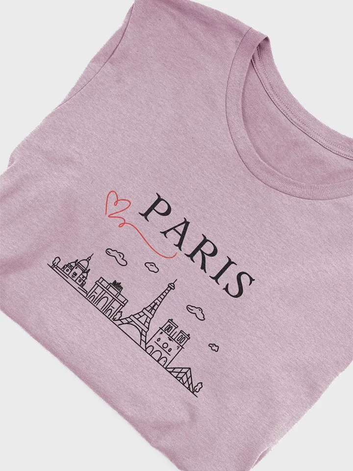 Love Paris Ultimate Comfort T-Shirt with Paris Monuments product image (2)